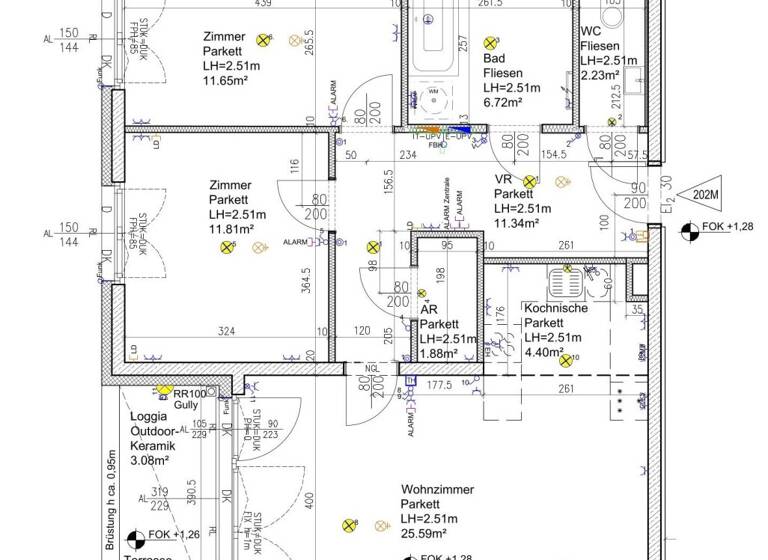Wohnung zur Miete 1.139 € 3 Zimmer 78 m²<br/>Wohnfläche Wien 1210