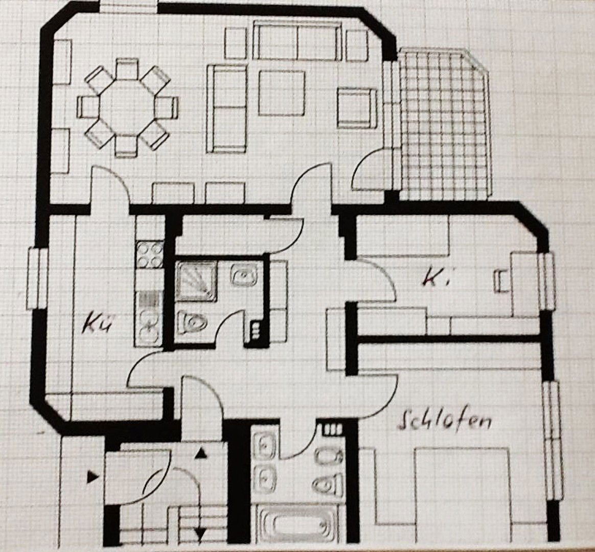 Wohnung zur Miete 600 € 3 Zimmer 90 m²<br/>Wohnfläche 2.<br/>Geschoss 01.04.2025<br/>Verfügbarkeit Wedelstr. 3 Durchstraße Dortmund 44265