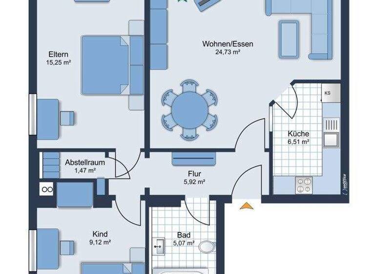Wohnung zum Kauf 135.000 € 3 Zimmer 68 m² 1. Geschoss Coburg 96450