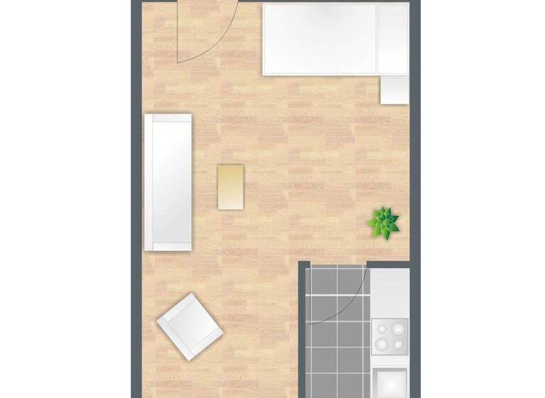 Studio zur Miete 514 € 1 Zimmer 38 m² 11. Geschoss Ostertagstraße 46 Eltingen Leonberg 71229