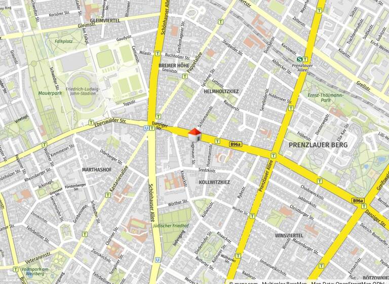 Bürofläche zur Miete 20 € 72,8 m²<br/>Bürofläche Hagenauer Straße 8 Prenzlauer Berg Berlin 10435