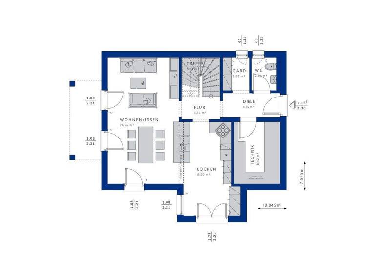 Einfamilienhaus zum Kauf 1.352.720 € 4 Zimmer 123 m² 615 m² Grundstück Kasernenviertel Regensburg 93053