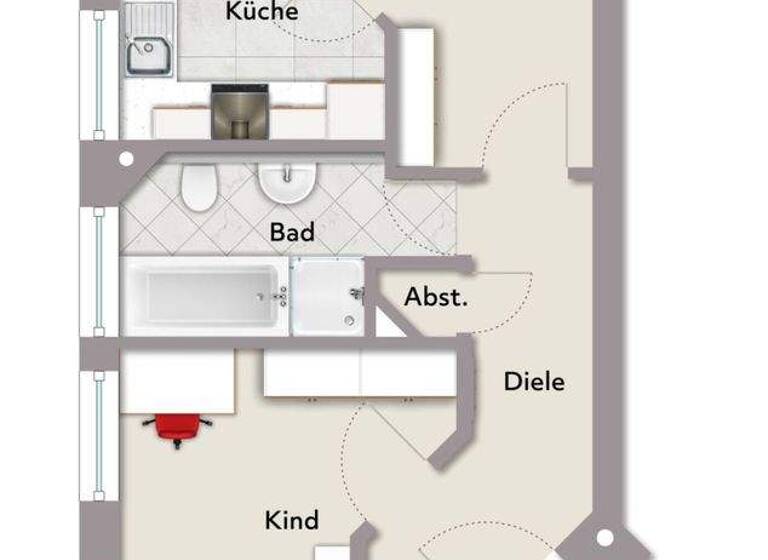 Wohnung zum Kauf 175.000 € 3 Zimmer 65 m² Avenwedde Gütersloh 33335