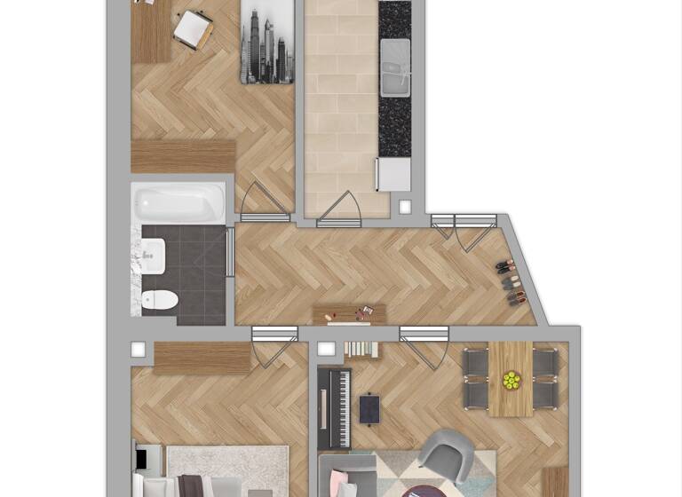 Wohnung zum Kauf 189.000 € 3 Zimmer 79 m²<br/>Wohnfläche 3.<br/>Geschoss Otto-Adam-Straße 20 Gohlis-Mitte Leipzig / Gohlis-Mitte 04157