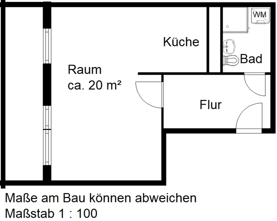 Wohnung zur Miete 345 € 1 Zimmer 36,1 m²<br/>Wohnfläche 4.<br/>Geschoss Unterplan 1 Südliche Innenstadt Halle (Saale) 06110