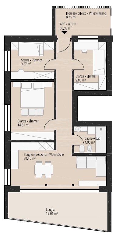 Studio zum Kauf 410.000 € 4 Zimmer 101 m²<br/>Wohnfläche ab sofort<br/>Verfügbarkeit Mölten