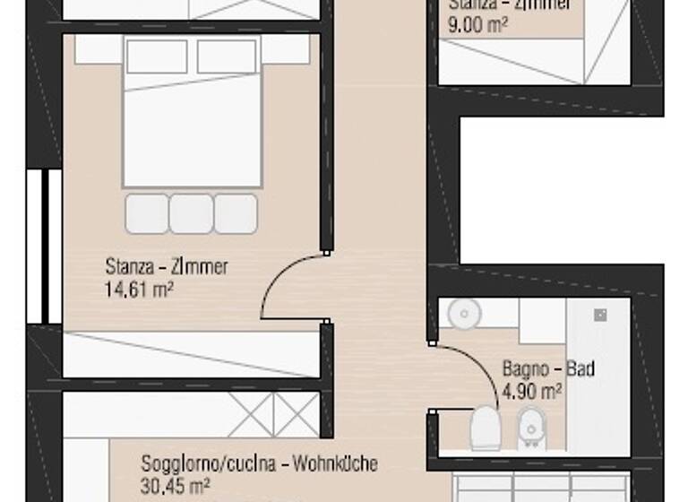 Studio zum Kauf 410.000 € 4 Zimmer 101 m² frei ab sofort Mölten
