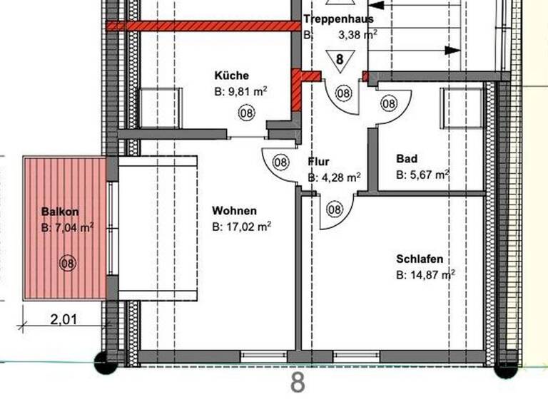 Wohnung zur Miete 770 € 2 Zimmer 60 m²<br/>Wohnfläche Dachgeschoss, 3.<br/>Geschoss 01.07.2025<br/>Verfügbarkeit Max-von-Müller Strasse 8 Rottenburg Rottenburg 84056