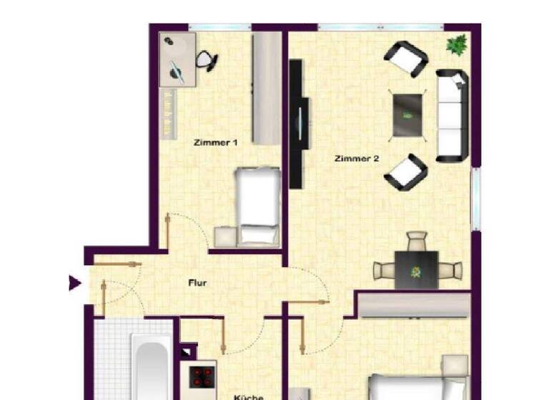 Wohnung zur Miete 335 € 3 Zimmer 58,5 m² 5. Geschoss frei ab sofort Bräuteichweg 20 Wittgensdorf 09228