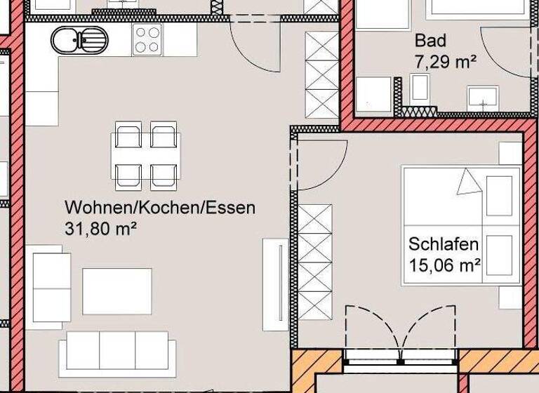 Terrassenwohnung zur Miete - Erstbezug 867 € 2 Zimmer 66,7 m² EG frei ab 01.06.2026 Öderfeldstraße 11 Töging Töging a.Inn 84513
