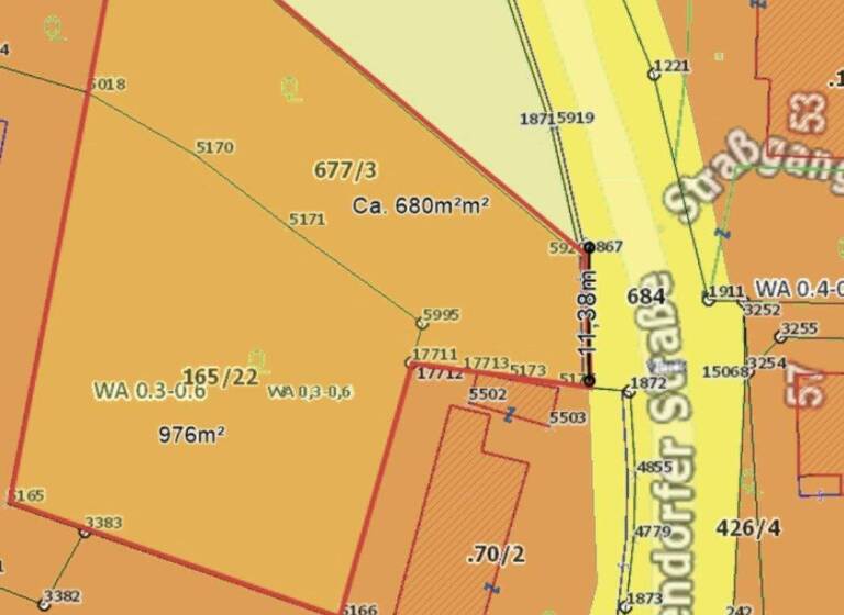 Grundstück zum Kauf 539.000 € 1.666 m² Grundstück Krottendorfer Straße Wetzelsdorf Graz,15.Bez.:Wetzelsdorf 8052