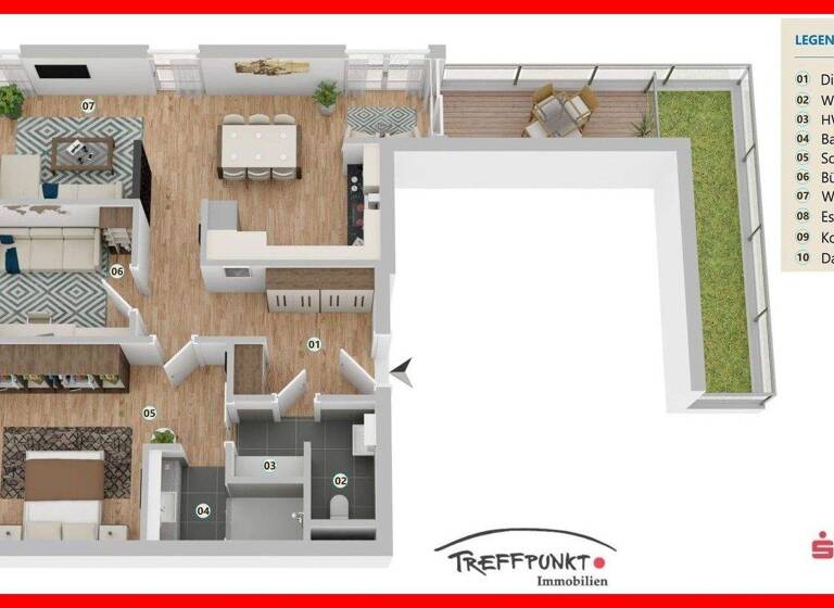 Wohnung zum Kauf provisionsfrei 419.000 € 3 Zimmer 87,4 m² 4. Geschoss Stadtzentrum Emden 26725