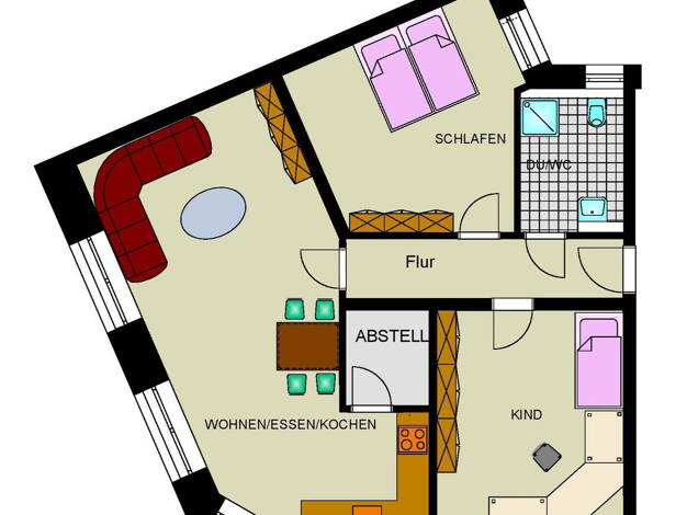 Wohnung zur Miete - Erstbezug 1.285 € 3,5 Zimmer 104 m² 2. Geschoss frei ab 01.09.2025 Leithe Essen 45307