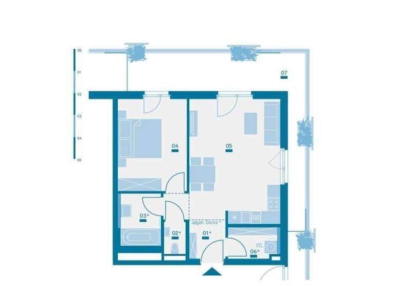 Wohnung zur Miete 767 € 2 Zimmer 49,9 m² 13. Geschoss frei ab 01.05.2026 Wien 1100