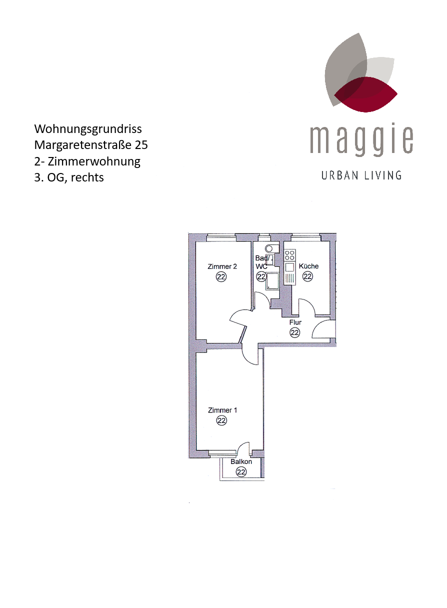 Wohnung zur Miete 1.050 € 2 Zimmer 49,8 m²<br/>Wohnfläche 3.<br/>Geschoss 15.02.2025<br/>Verfügbarkeit Margaretenstraße 25 Rummelsburg Berlin 10317