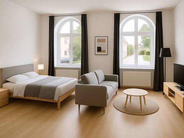 Wohnung zur Miete Wohnen auf Zeit 750 € 1 Zimmer 50 m² frei ab 01.09.2025 Wurzen Sachsen - Wurzen 04808