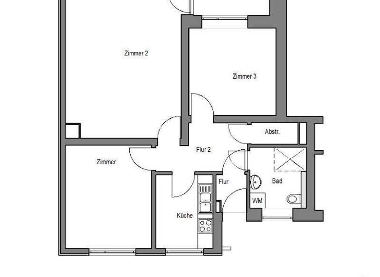 Wohnung zur Miete nur mit Wohnberechtigungsschein 512 € 3 Zimmer 76,5 m² 5. Geschoss Innstr. 16 Sennestadt Bielefeld 33689