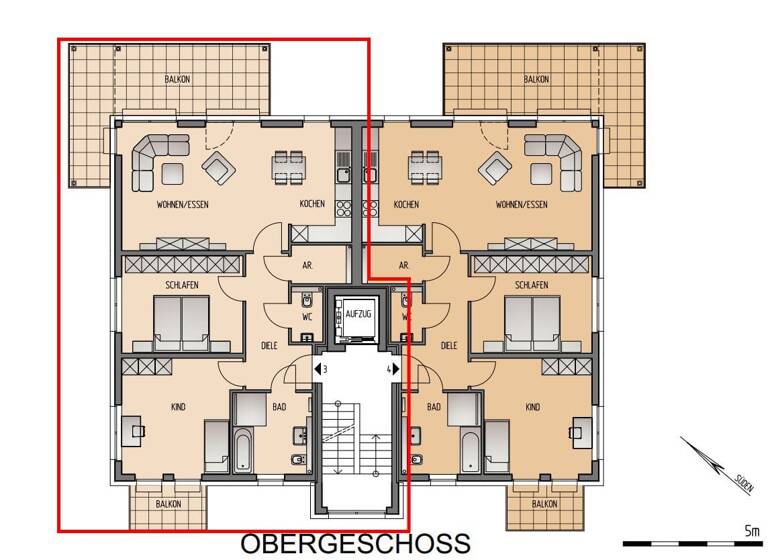 Wohnung zum Kauf - Erstbezug provisionsfrei 459.000 € 3 Zimmer 101,4 m² 1. Geschoss Esborn Wetter 58300