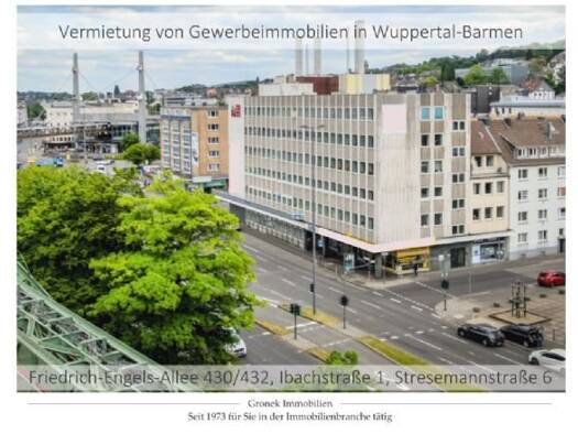 Praxisfläche zur Miete 9,50 € 12 Zimmer 716,1 m² Bürofläche Friedrich-Engels-Allee 430 Barmen Wuppertal 42283