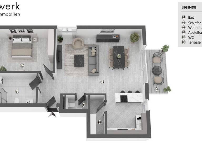 Wohnung zum Kauf - Erstbezug provisionsfrei 435.300 € 2,5 Zimmer 79 m² frei ab 01.07.2026 Rielasingen Rielasingen-Worblingen 78239