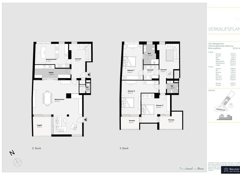 Wohnung zum Kauf 1.750.000 € 5 Zimmer 227,6 m² Wien 1190
