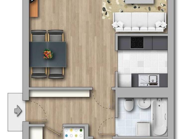 Wohnung zur Miete 360 € 3 Zimmer 69,3 m² 6. Geschoss Dr.-Salvador-Allende-Straße 256 Kappel Chemnitz 09119