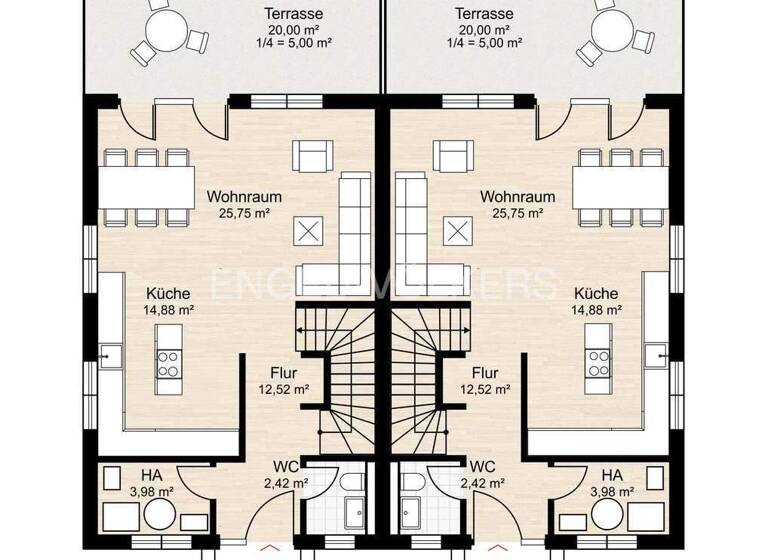 Doppelhaushälfte zum Kauf - Erstbezug 760.000 € 4,5 Zimmer 120 m² 524 m² Grundstück Großhansdorf 22927