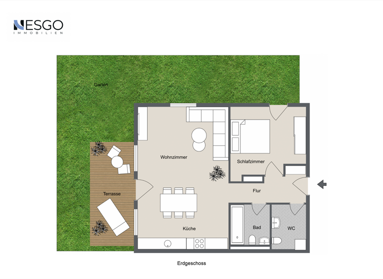Wohnung zum Kauf 370.000 € 2 Zimmer 72 m² EG Karlshorst Berlin 10318