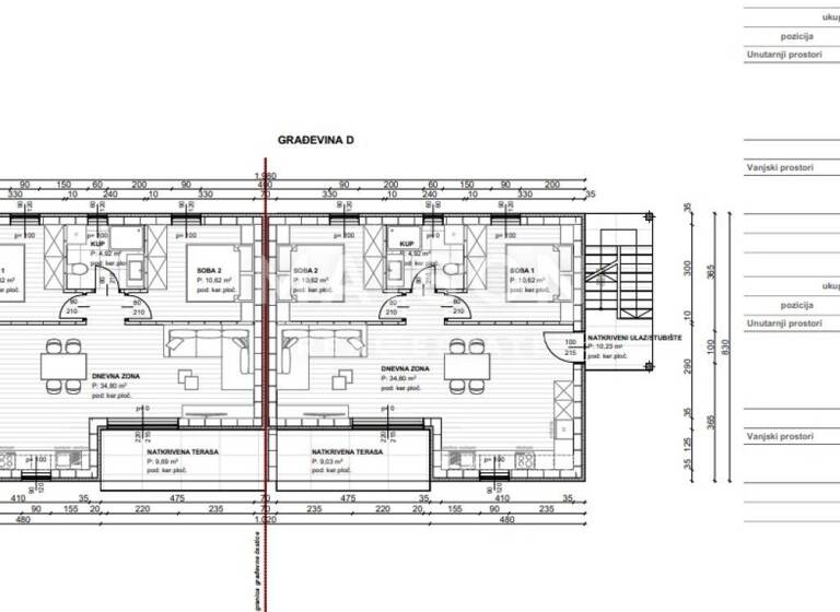 Wohnung zum Kauf 265.000 € 3 Zimmer 61 m² 2. Geschoss Cizici, Dobrinj Dobrinj