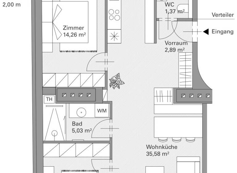 Wohnung zum Kauf 465.000 € 3 Zimmer 70,9 m² 4. Geschoss Arnsteingasse Wien 1150