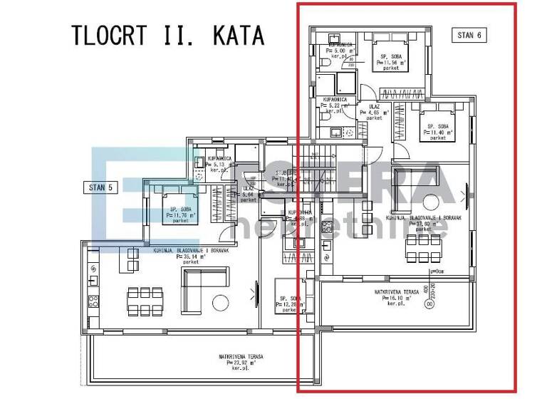 Wohnung zum Kauf 295.000 € 2 Zimmer 90 m² 2. Geschoss Dugi Rat