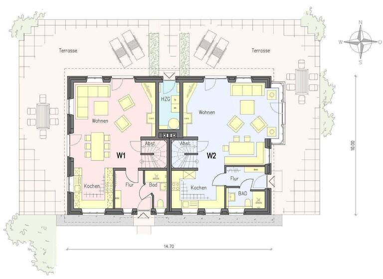 Doppelhaushälfte zum Kauf 1.190.000 € 3 Zimmer 118 m² 705 m² Grundstück Jens-Jacob-Eschel Str. 6 Nieblum 25938