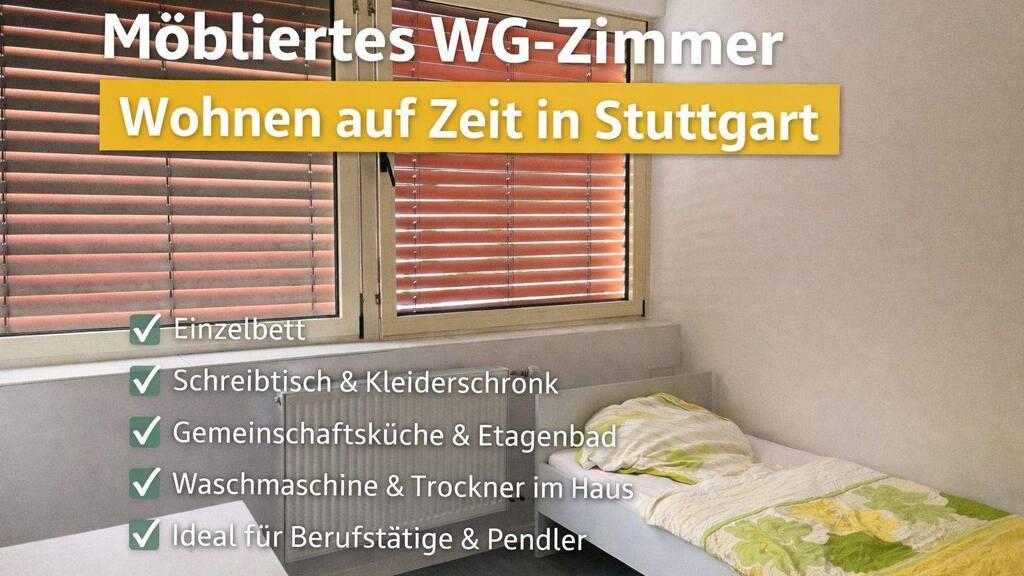 Studio zur Miete Wohnen auf Zeit 580 € 1 Zimmer 12 m² frei ab 30.01.2028 Hedelfingerstr. 0 Wangen Stuttgart Hedelfingen 70327