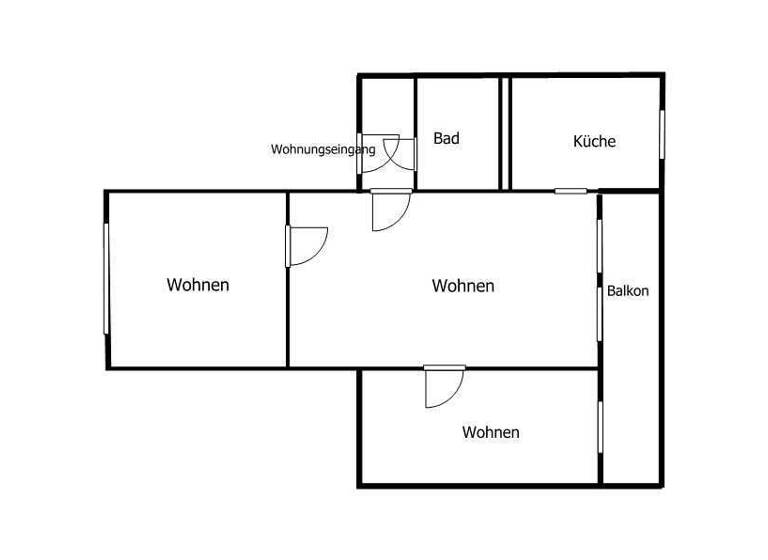 Wohnung zur Miete 200 € 3 Zimmer 54 m² Geschoss 1/5 frei ab sofort Schillerstraße 57 Adorf 08626
