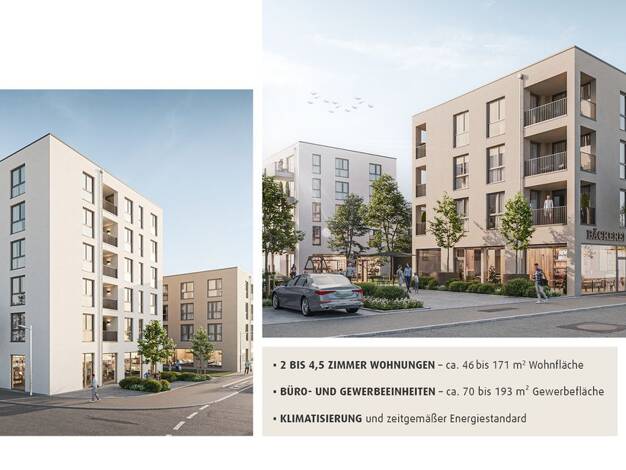 Wohnung zur Miete - Erstbezug 560 € 2 Zimmer 62,2 m² Geschoss 2/3 frei ab 01.02.2027 Meeboldstraße Innenstadt Heidenheim an der Brenz 89522