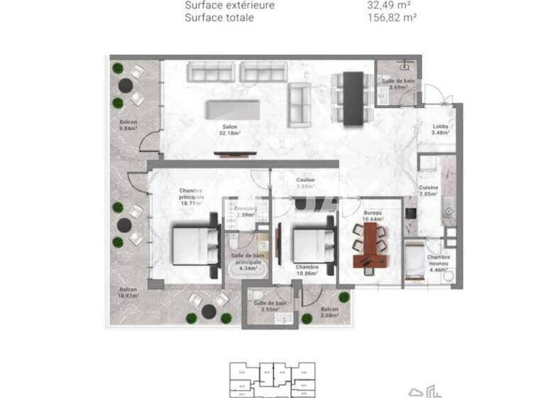 Studio zum Kauf 488.000 € 4 Zimmer 156 m² 1. Geschoss Corniche Ouest, Dakar-Plateau Plateau 10 000