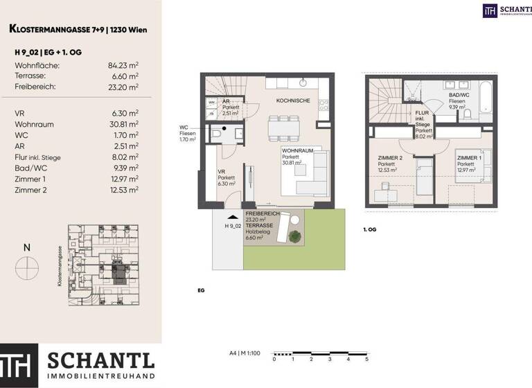 Haus zum Kauf - Erstbezug 485.000 € 3 Zimmer 84,2 m² Klostermanngasse Wien 1230