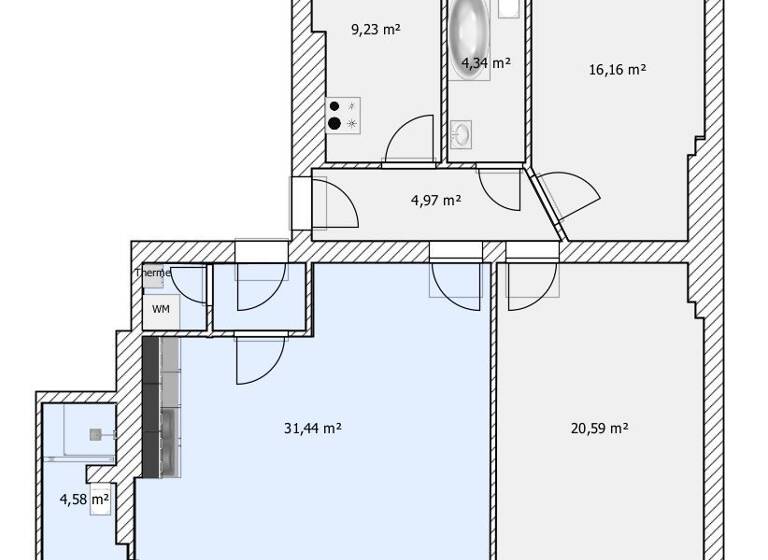 Wohnung zum Kauf 499.000 € 4 Zimmer 98,5 m² 4. Geschoss Friedrichshain Berlin 10247