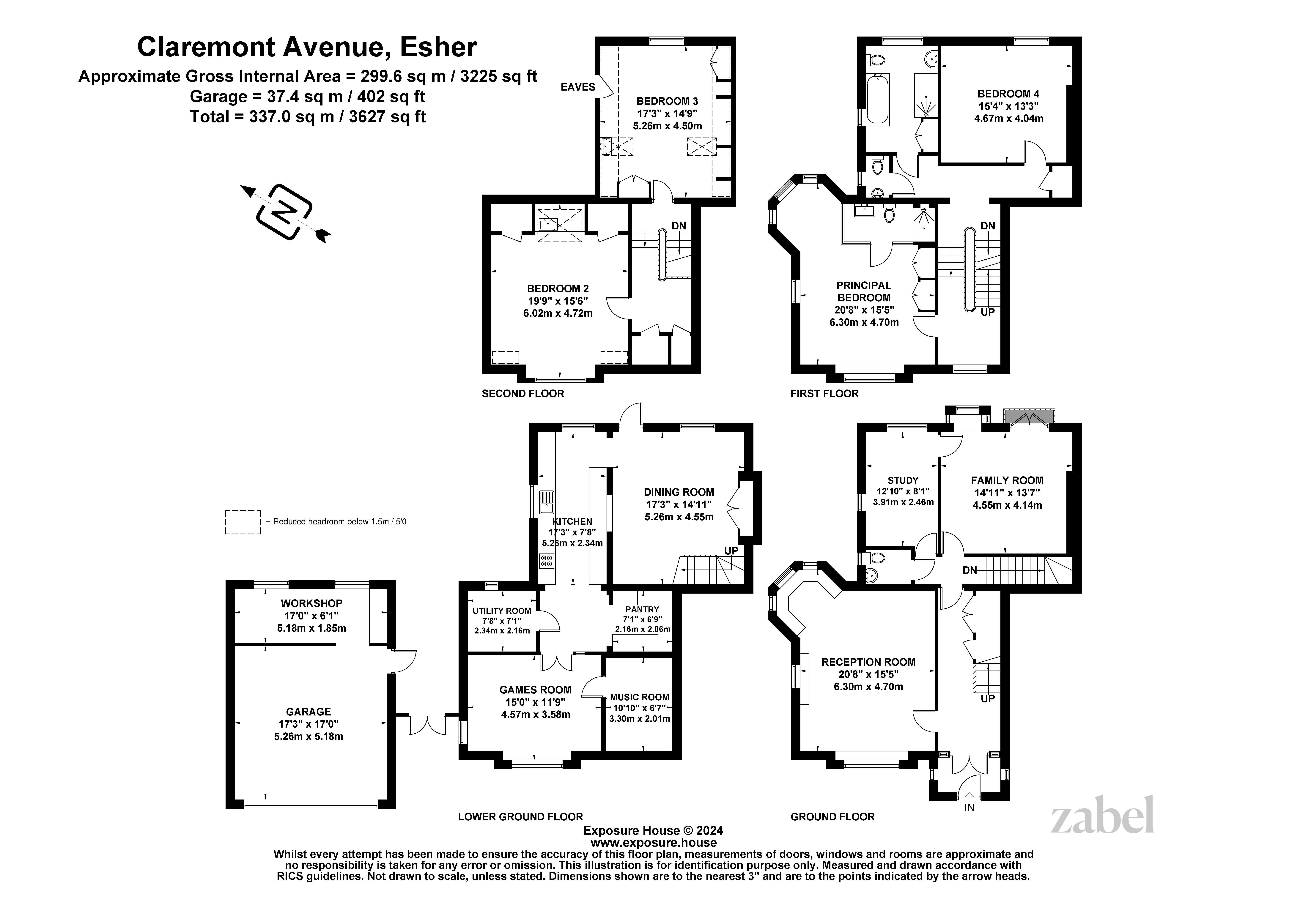 Haus zum Kauf provisionsfrei 2.550.975 € 5 Zimmer 337 m²<br/>Wohnfläche Elmbridge KT10 9JD