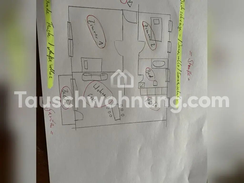 Wohnung zur Miete Tauschwohnung 1.000 € 3 Zimmer 92 m²<br/>Wohnfläche 4.<br/>Geschoss Brandenburger Vorstadt Potsdam 14471