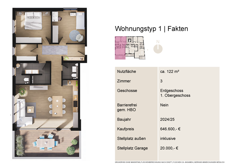 Wohnung zum Kauf provisionsfrei 646.600 € 3 Zimmer 122 m²<br/>Wohnfläche 01.04.2026<br/>Verfügbarkeit Gelnhausen Gelnhausen 63571