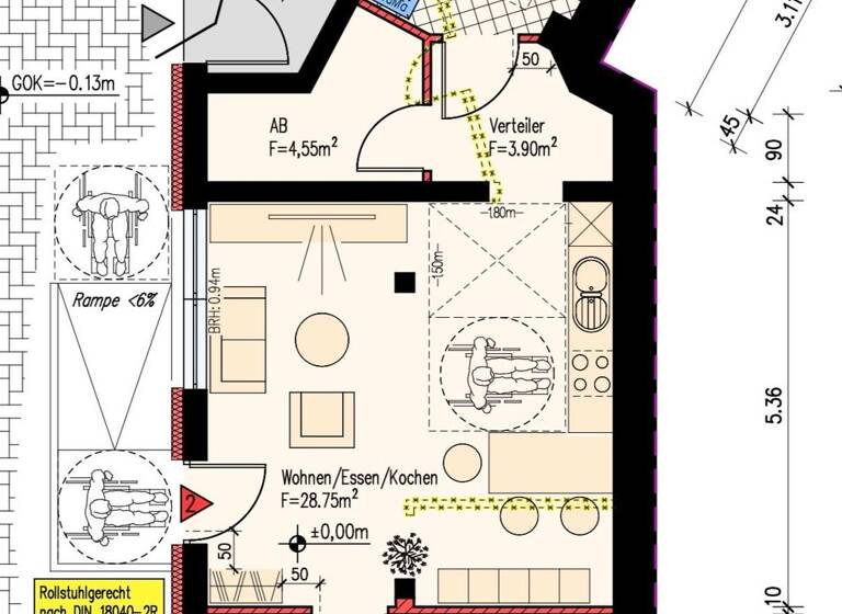 Wohnung zur Miete 950 € 2 Zimmer 67 m² frei ab 01.05.2026 Rathausstraße 10 Bexbach 66450