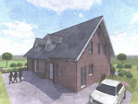 Doppelhaushälfte zum Kauf provisionsfrei 378.500 € 4 Zimmer 128 m² 250 m² Grundstück Lüdinghausen 59348