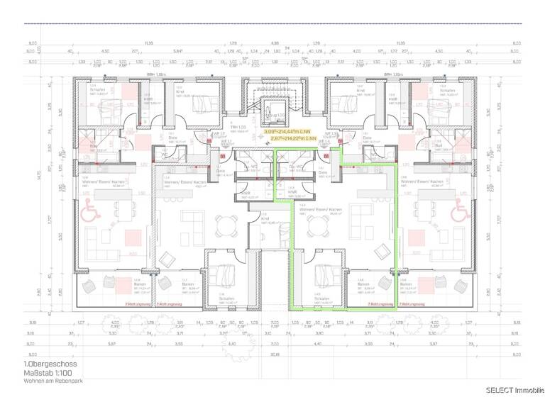 Wohnung zum Kauf 295.000 € 2 Zimmer 77,9 m² 1. Geschoss Kleinblittersdorf 66271