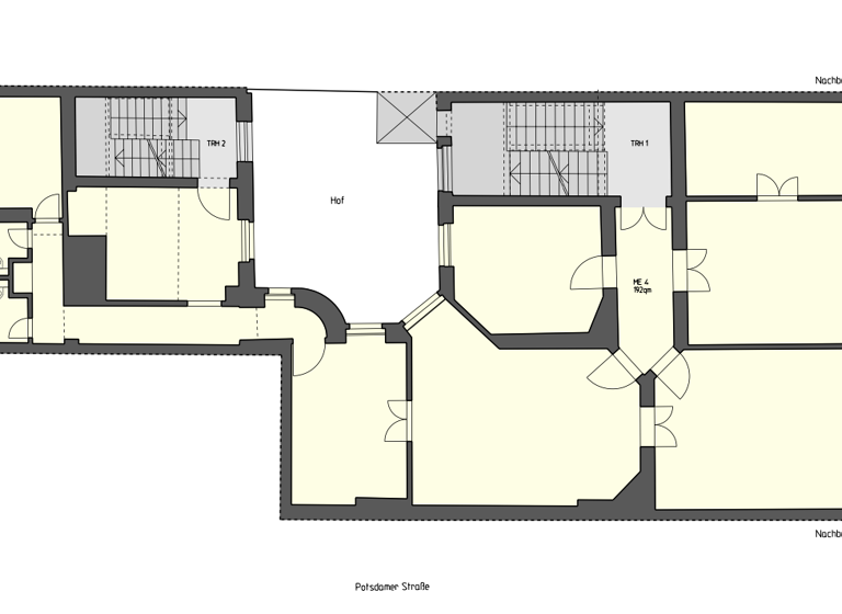 Bürofläche zur Miete provisionsfrei 3.419 € 7 Zimmer 190 m² Bürofläche Pohlstraße Tiergarten Berlin 10787