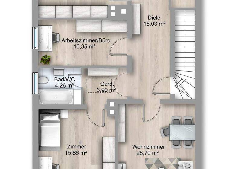 Doppelhaushälfte zum Kauf 895.000 € 7 Zimmer 205 m² 563 m² Grundstück Seeshaupt 82402
