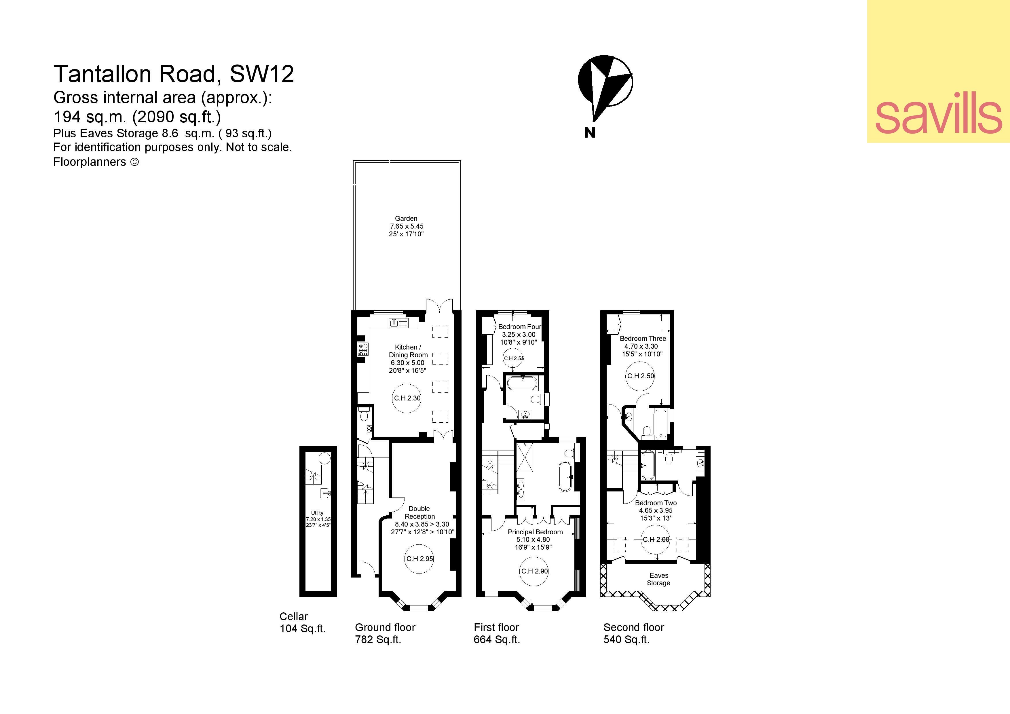 Haus zum Kauf provisionsfrei 2.059.995 € 5 Zimmer 194,2 m²<br/>Wohnfläche London SW12 8DF