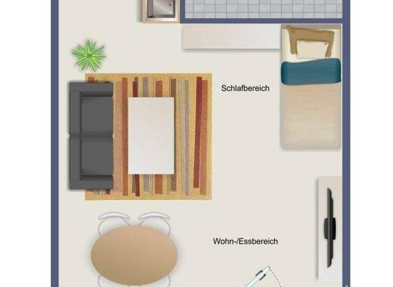 Studio zum Kauf 89.000 € 1 Zimmer 23 m² 1. Geschoss Kasernenviertel Regensburg 93053