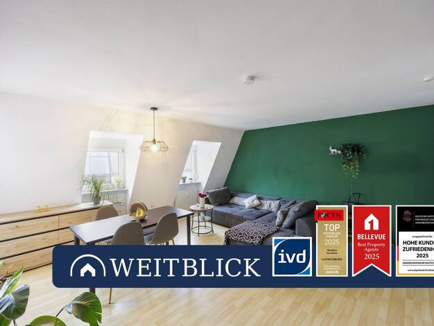 Maisonette zur Miete 950 € 2 Zimmer 72 m² Mitte Ludwigsburg 71638