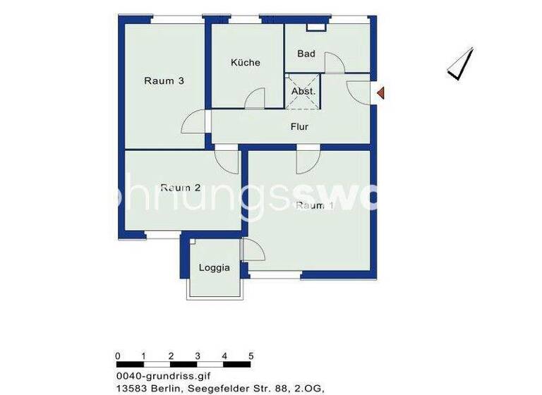 Studio zur Miete Tauschwohnung 650 € 3 Zimmer 73 m² 2. Geschoss Spandau Berlin 13583